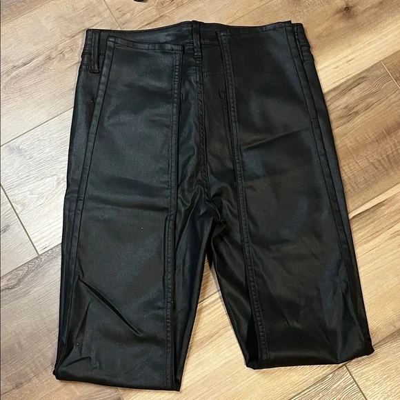 White House Black MarketThe Skinny Black Leather look Trousers black - Picture 4 of 13